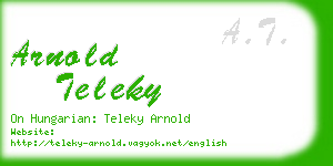 arnold teleky business card